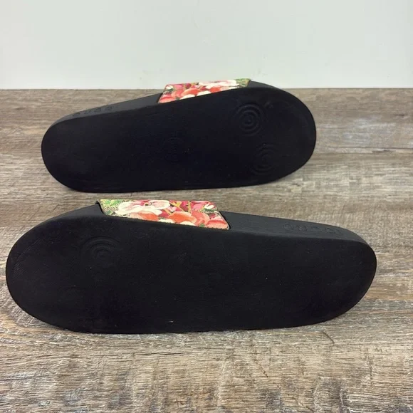 🌸 Gucci GG Blooms Supreme Slide Sandals | Floral Canvas Logo Slides - Picture 5 of 16